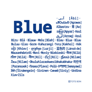 Blue poster
