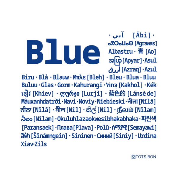 Blue poster