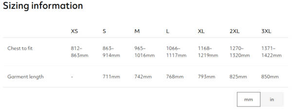 Classic T Mens Unisex sizing mm